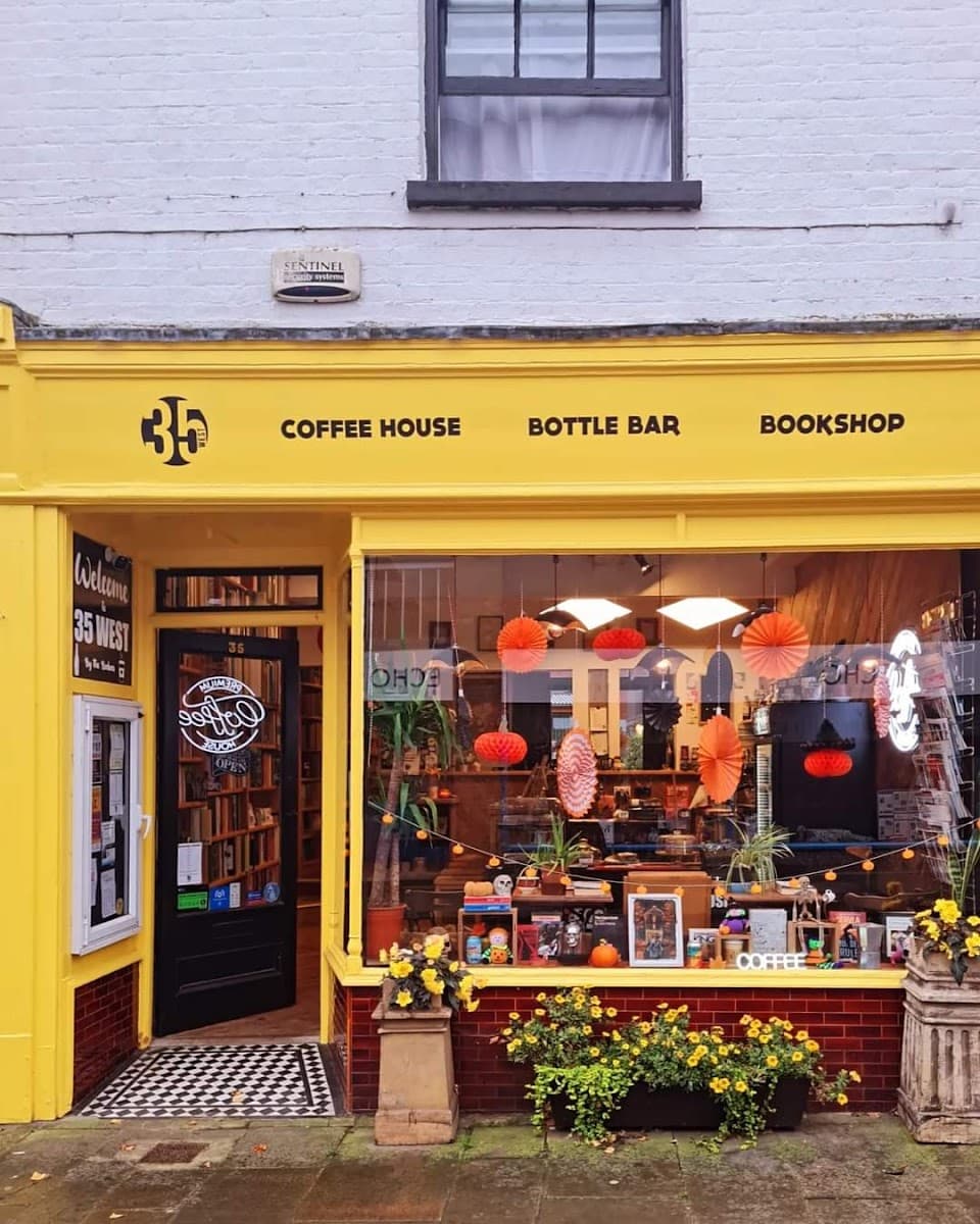 35 West; Coffee House, Bottle Bar & Bookshop