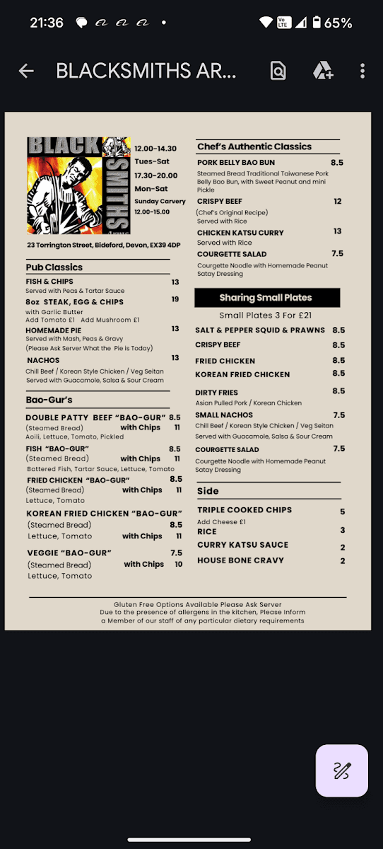 The Blacksmiths Arms
