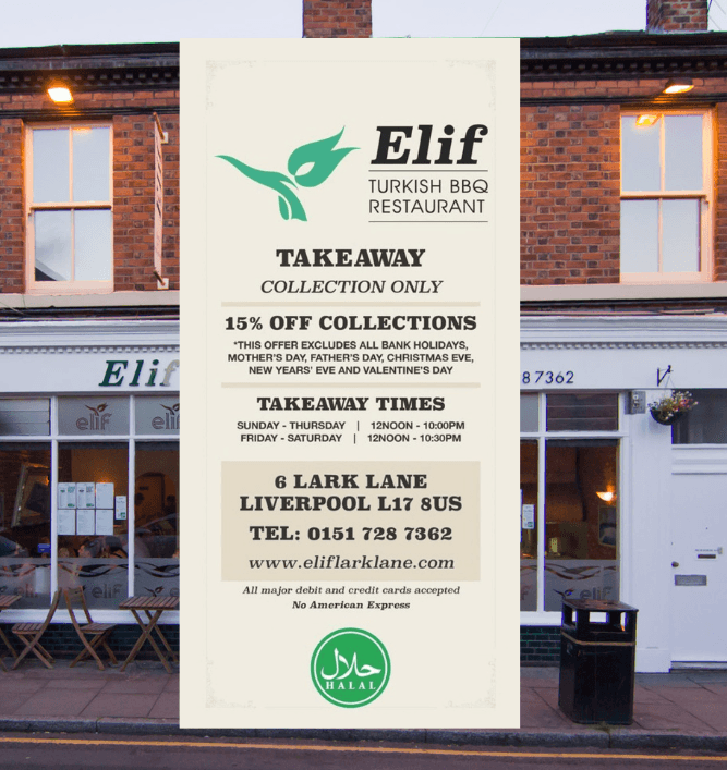 Elif Lark Lane Turkish BBQ Restaurant