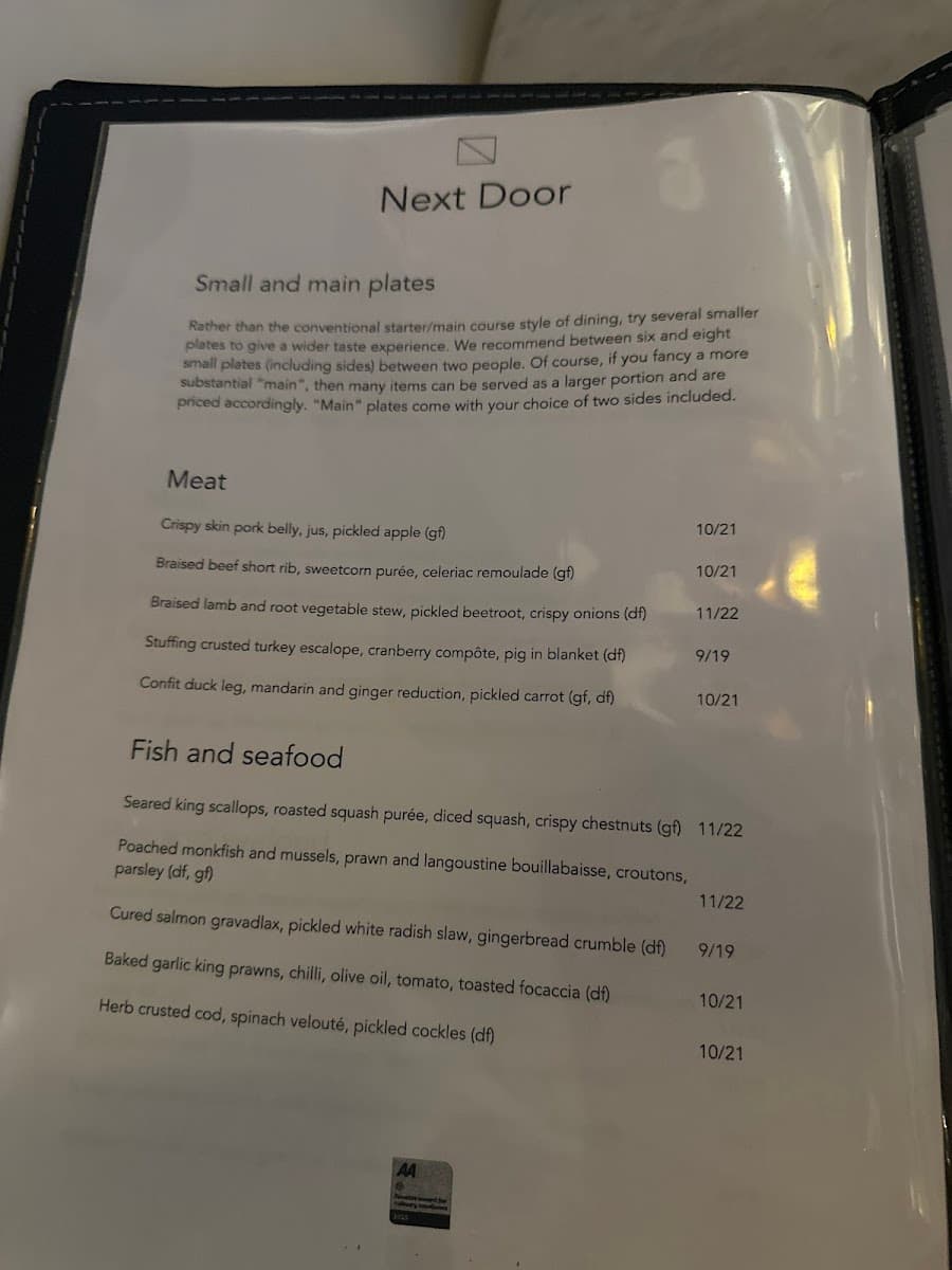 The Next Door Restaurant