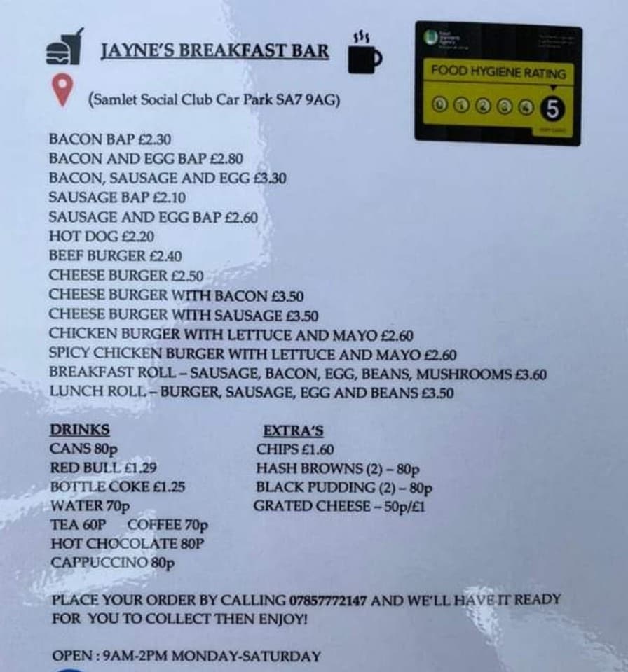 Jayne's breakfast bar