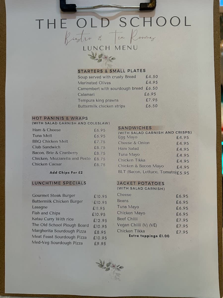The old school bistro & tearooms