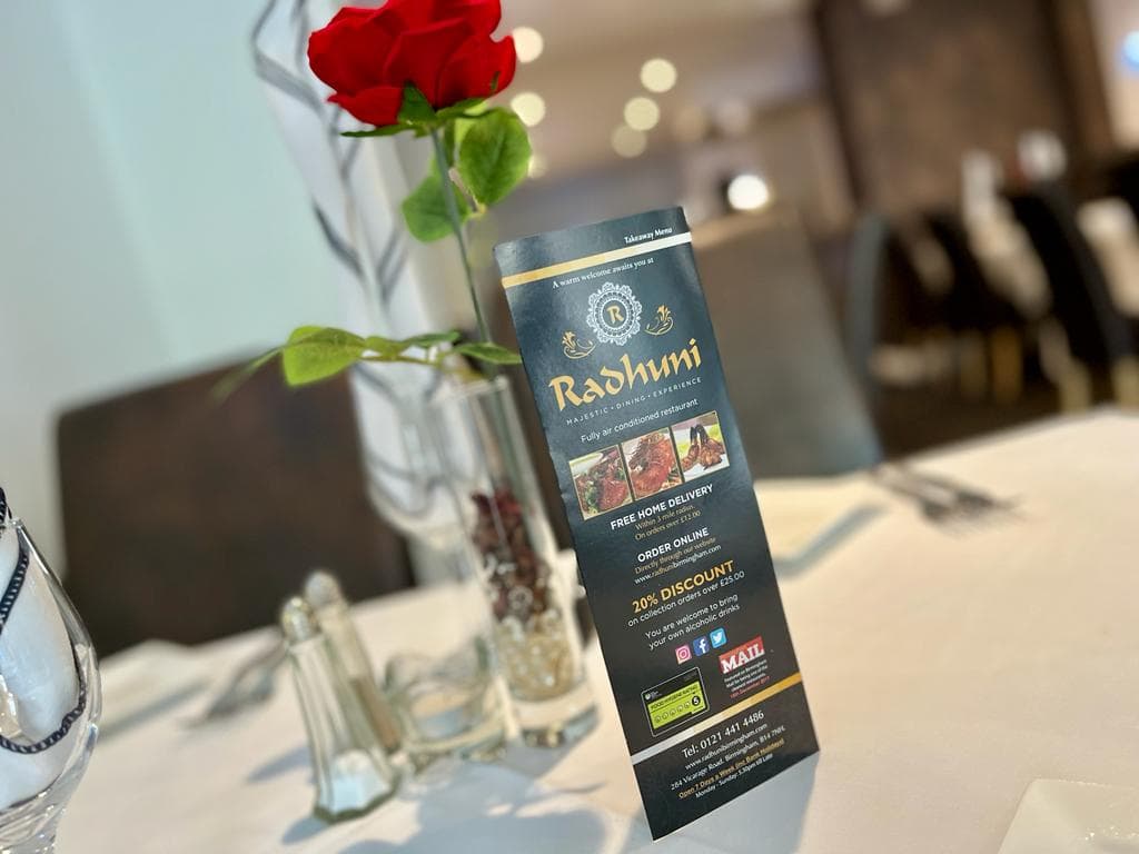 Radhuni Restaurant Kings Heath