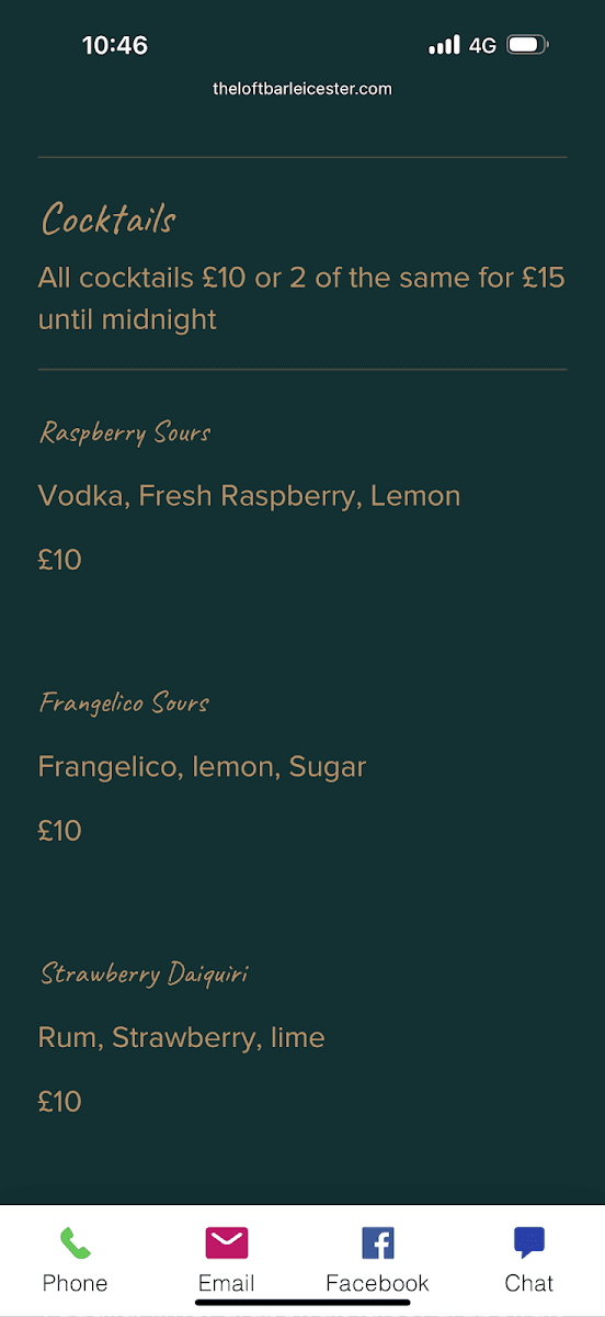 The loft bar Leicester