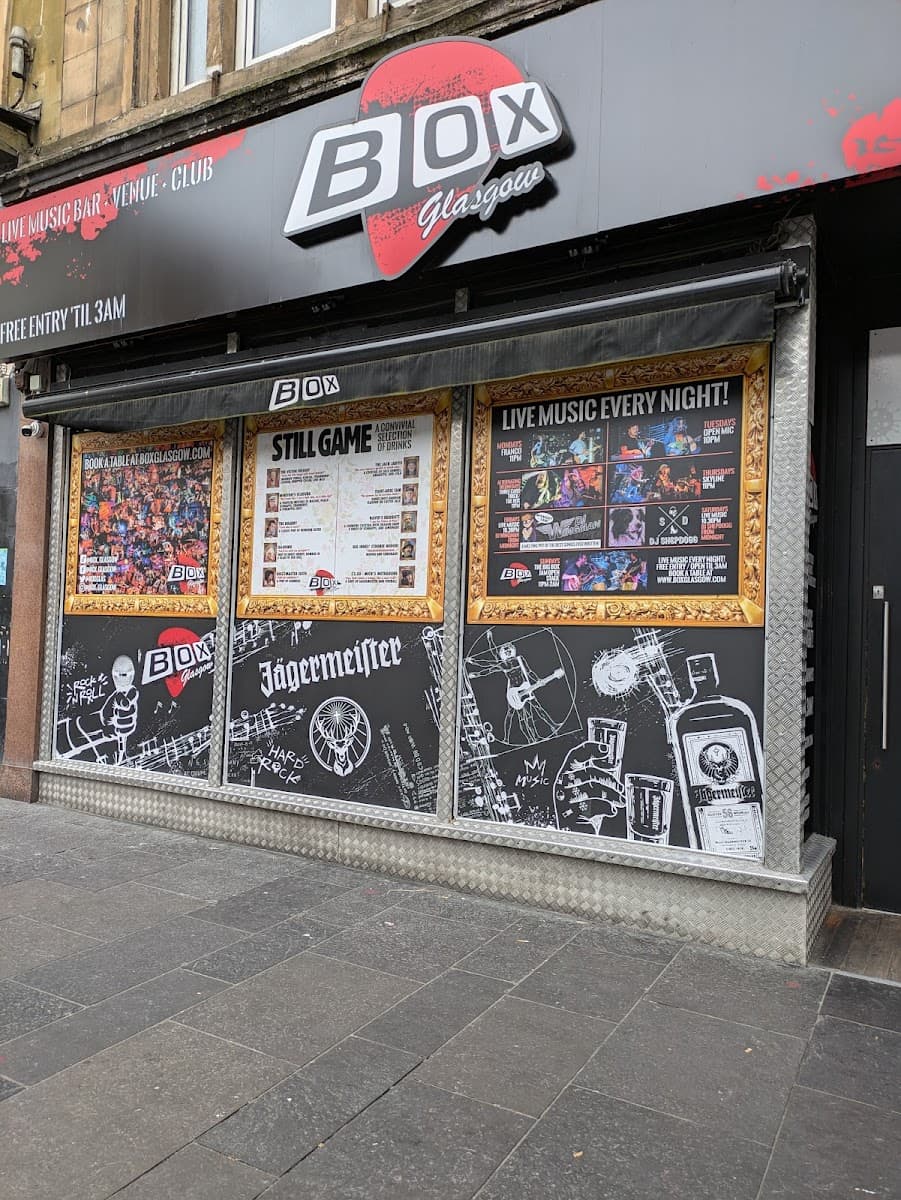Box Glasgow, Live Music Venue & Club