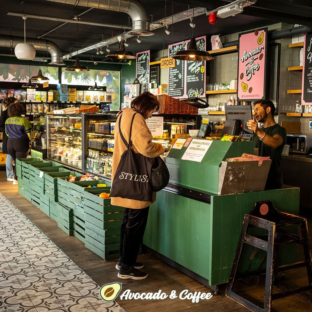Avocado & Coffee Organic Cafe in London